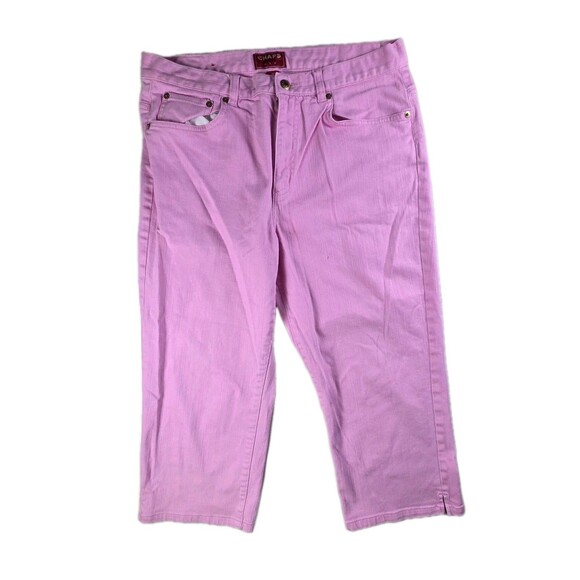 Chaps Ralph Lauren Women's Sz 12 Pink Denim Pants - Picture 1 of 10